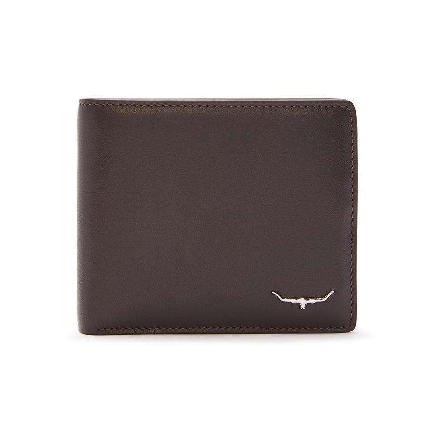 RM Williams City Slim Bifold Wallet Chocolate Chocolate