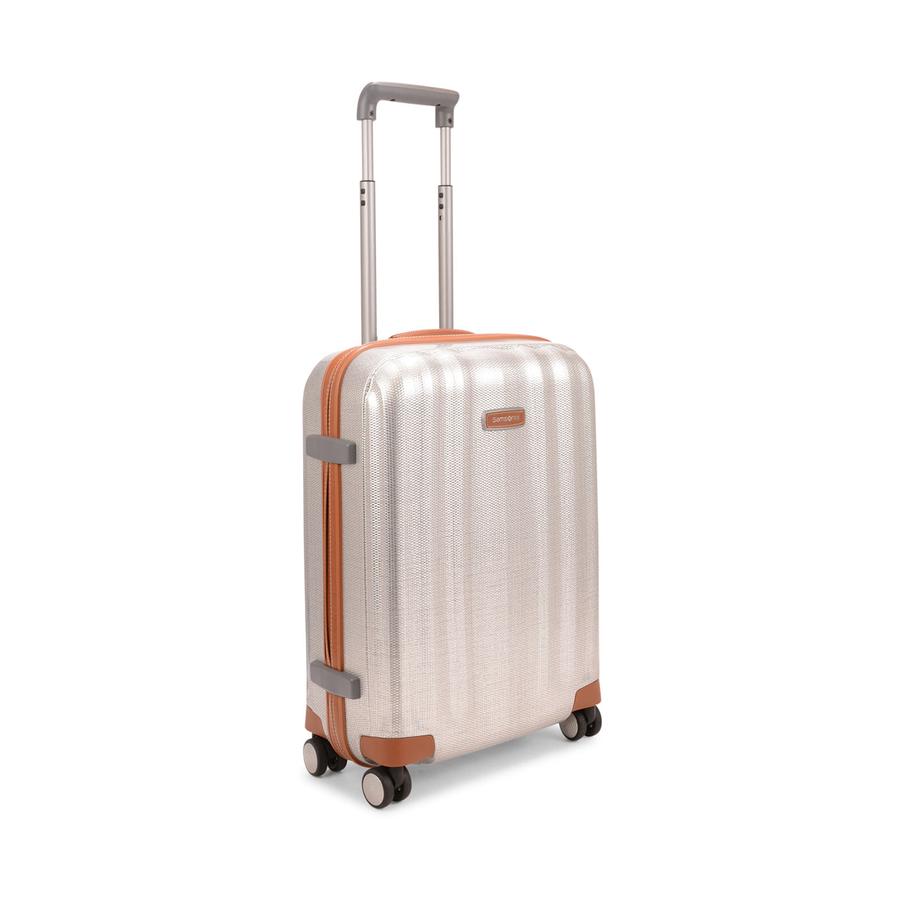 Samsonite Lite-Cube DLX 55cm CURV Carry-On Spinner Suitcase Aluminium Aluminium