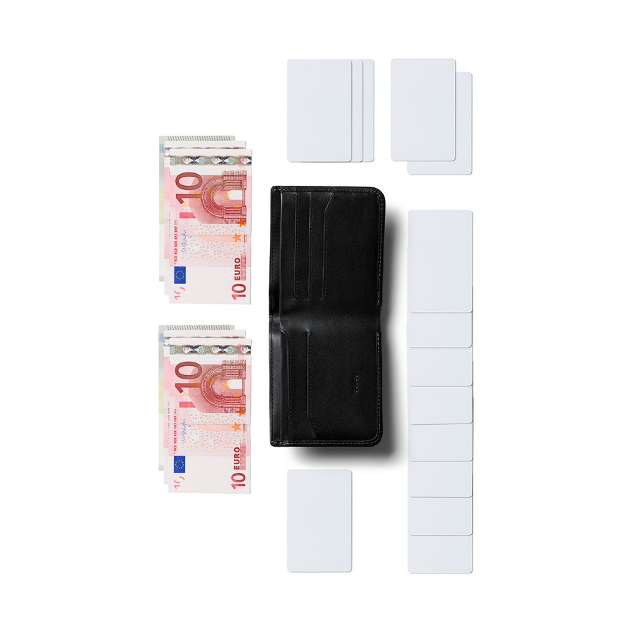 Bellroy RFID Hide & Seek HI Leather Wallet Black Black