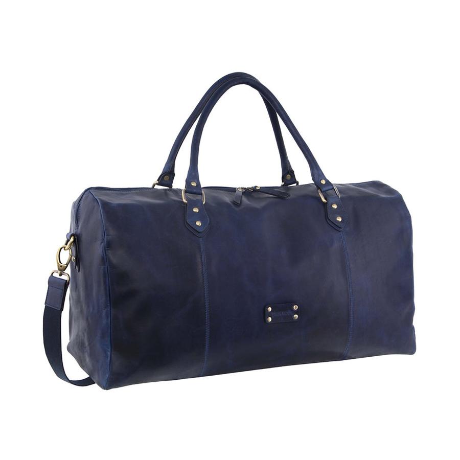 Pierre Cardin Cassidy Overnight Leather Duffle Bag Midnight Midnight