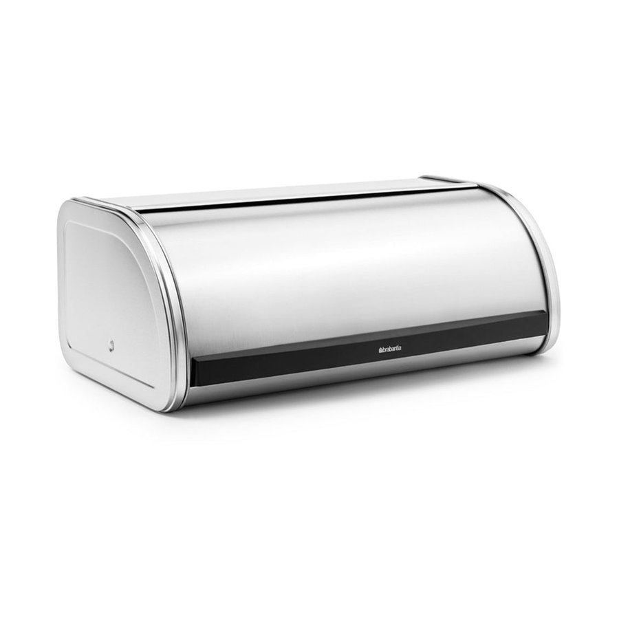 Brabantia Roll Top Large Bread Bin Matte Steel Matte Steel