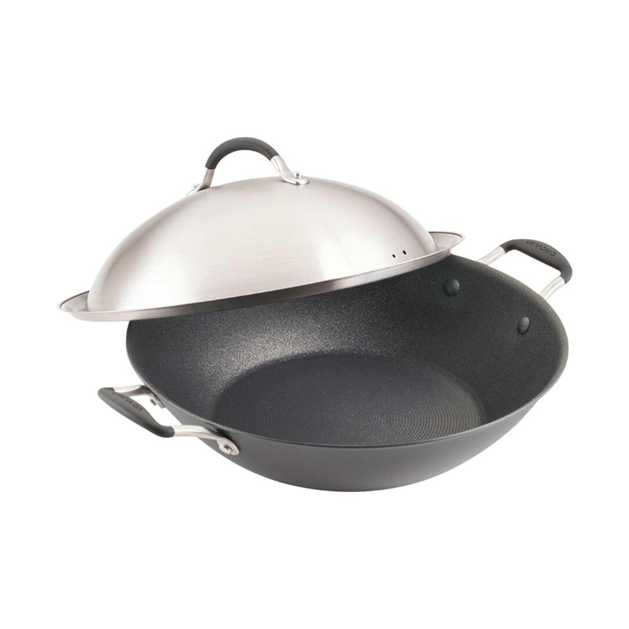Circulon ScratchDefense A1 36cm Covered Wok Black Black