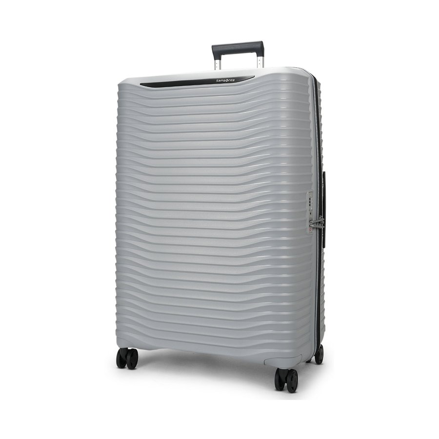 Samsonite Upscape 81cm Hardside Checked Suitcase Platinum Platinum