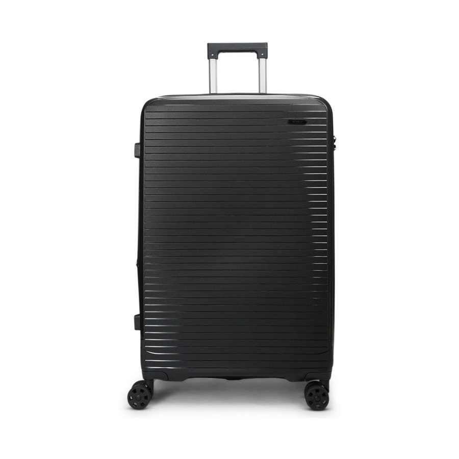 Nomad Venture 75cm Hardside Checked Suitcase Black Black