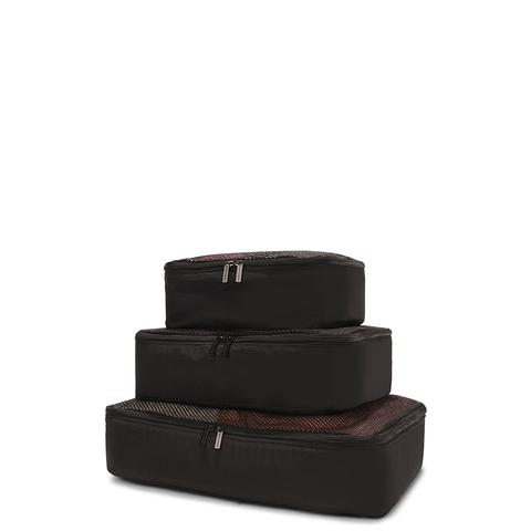 Square Packing Cubes (3 Pack) Black