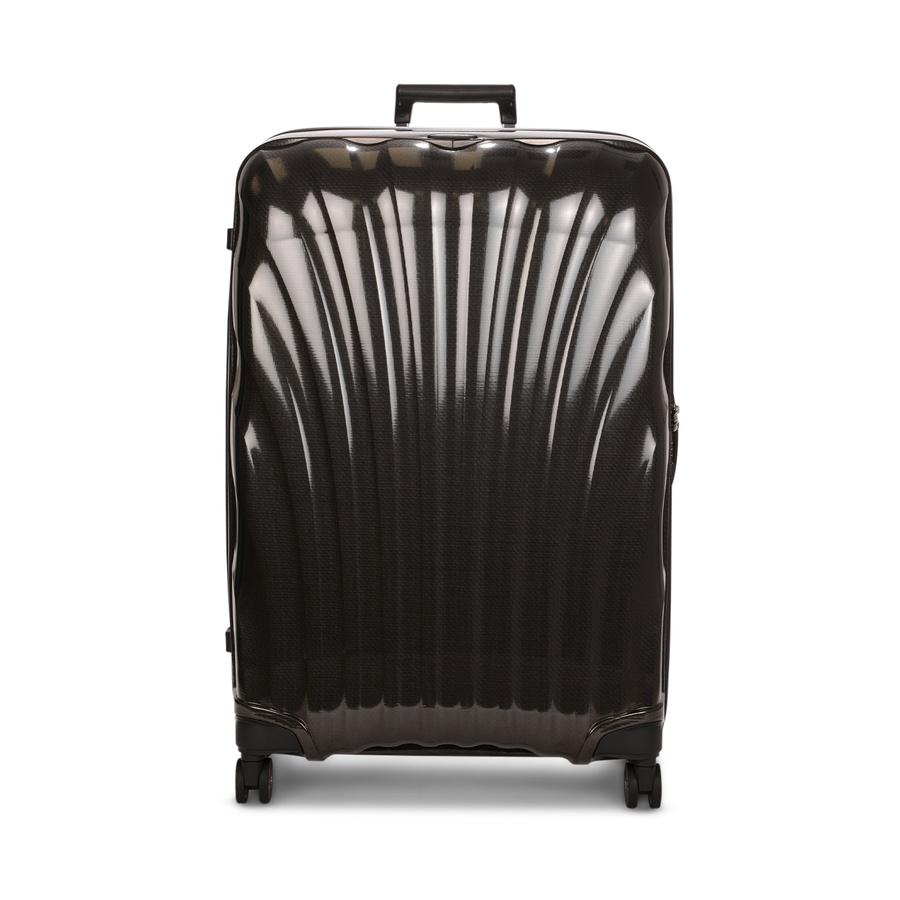 Samsonite C-Lite 81cm CURV Checked Suitcase Black Black