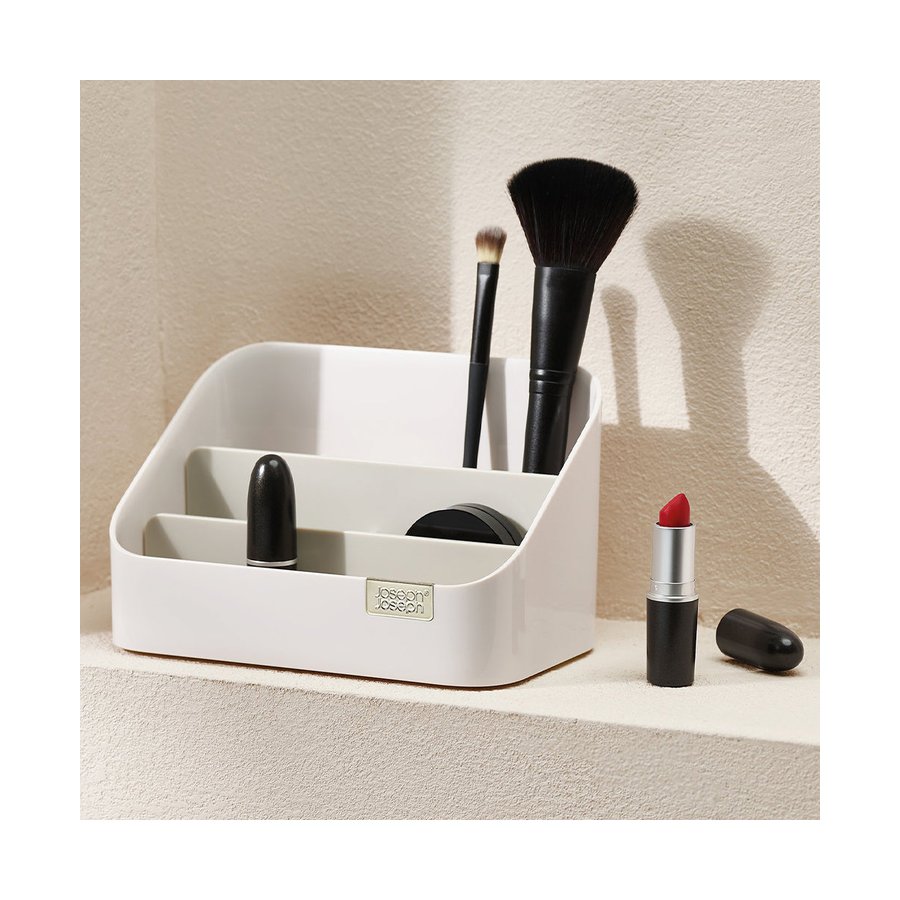 Joseph Joseph Viva Tiered Cosmetic Organiser Cream Cream