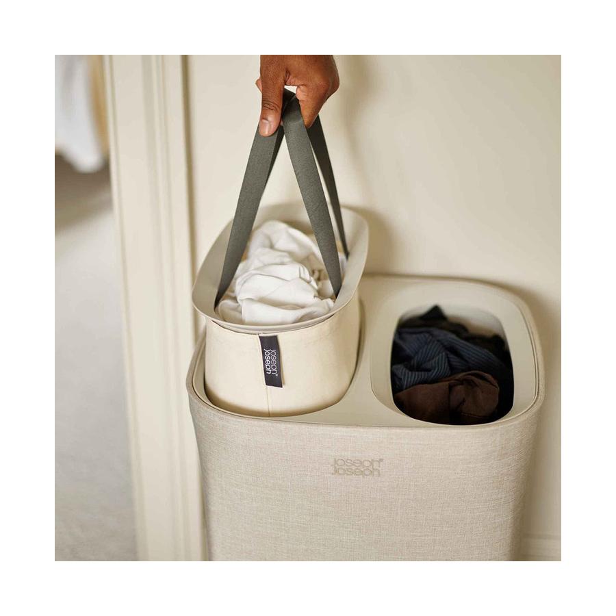 Joseph Joseph Tota 60L Laundry Separation Basket Ecru Ecru