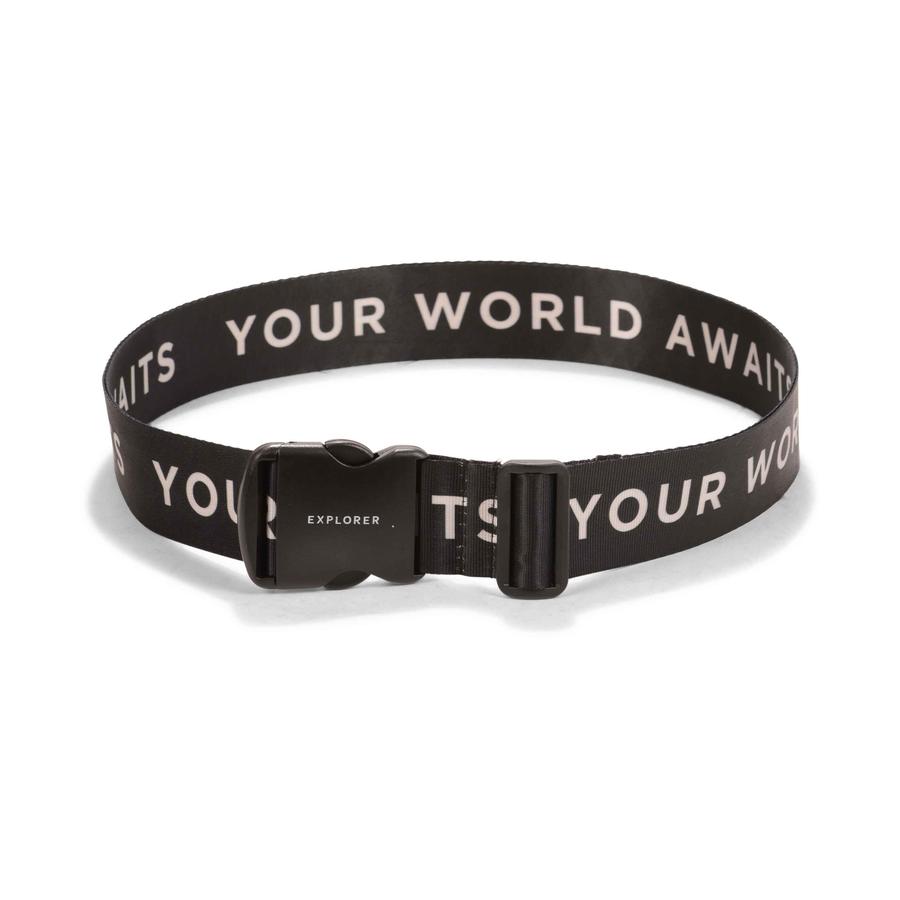 Explorer Luggage Strap Black Black