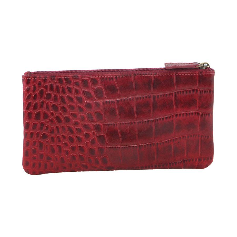Pierre Cardin Tegan Women's Italian Leather Phone Wallet Red Red