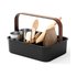 Umbra Bellwood Large Stackable Bin Black/Walnut