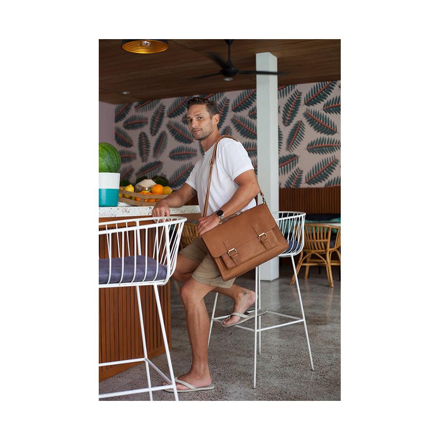 Duffle&Co Daniel Satchel Tan Tan