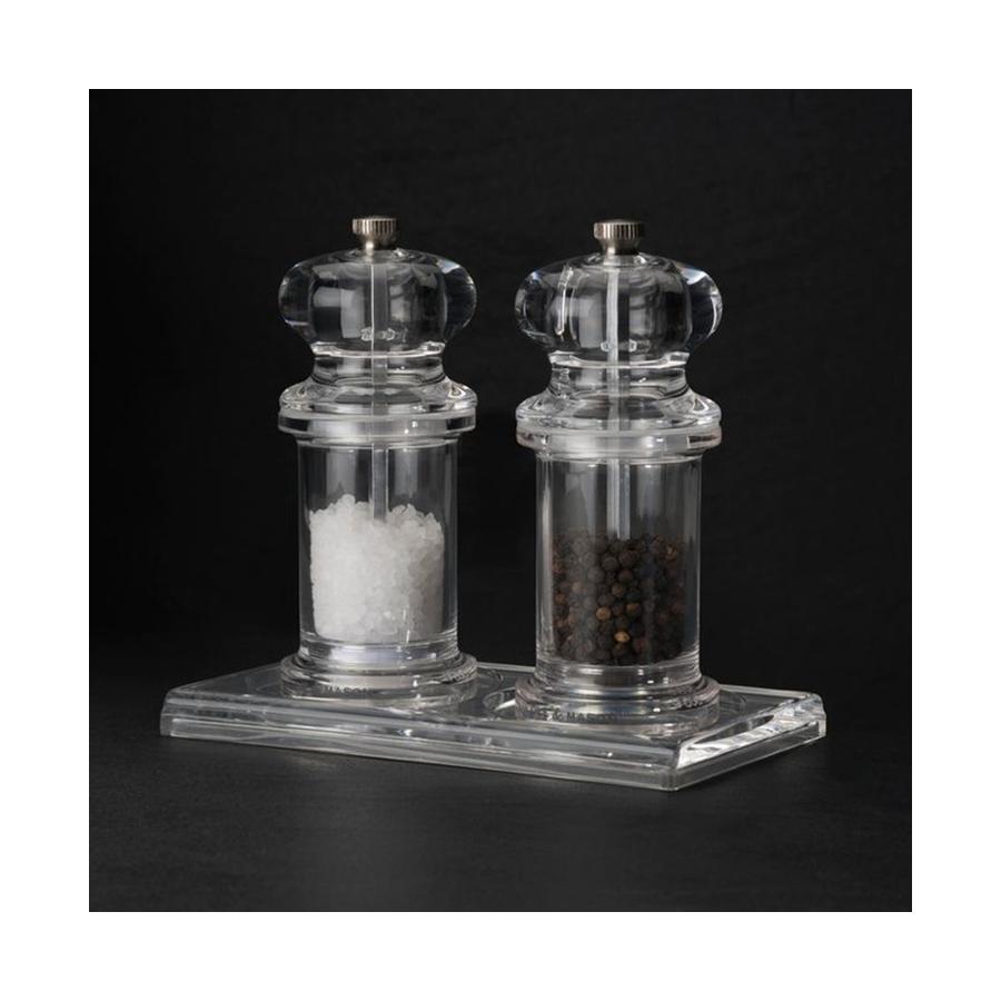 Cole & Mason Acrylic Salt & Pepper Mill Tray Clear Clear