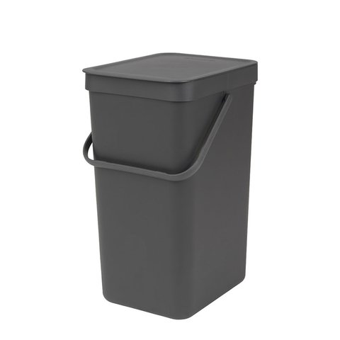 Brabantia Sort & Go Waste Bin (16L) Grey
