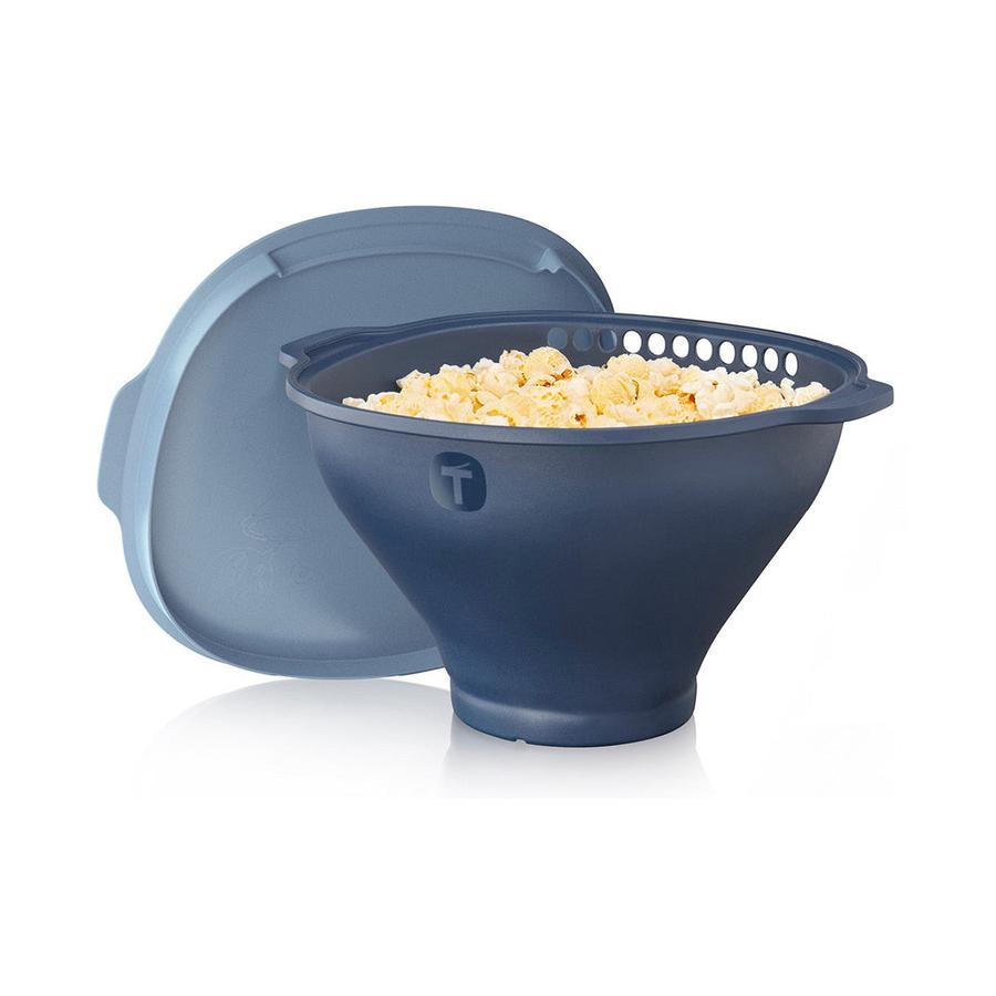 Tupperware WOW Pop Microwave Popcorn Maker Blue Blue