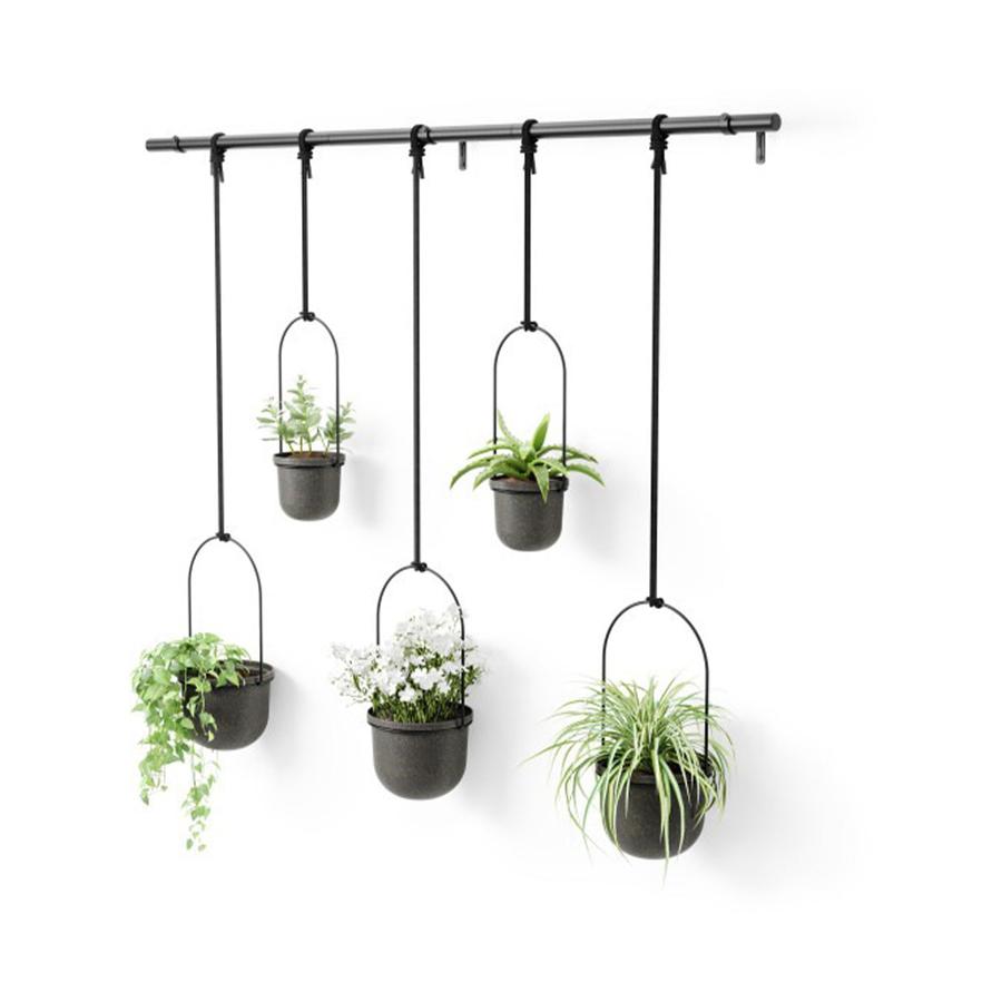 Umbra Triflora Hanging Planter (Set of 5) Black Black