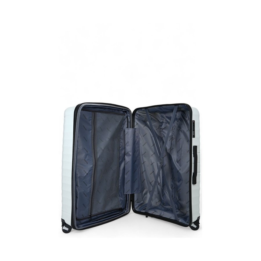 Nomad Aspire 75cm Hardside Checked Suitcase White White