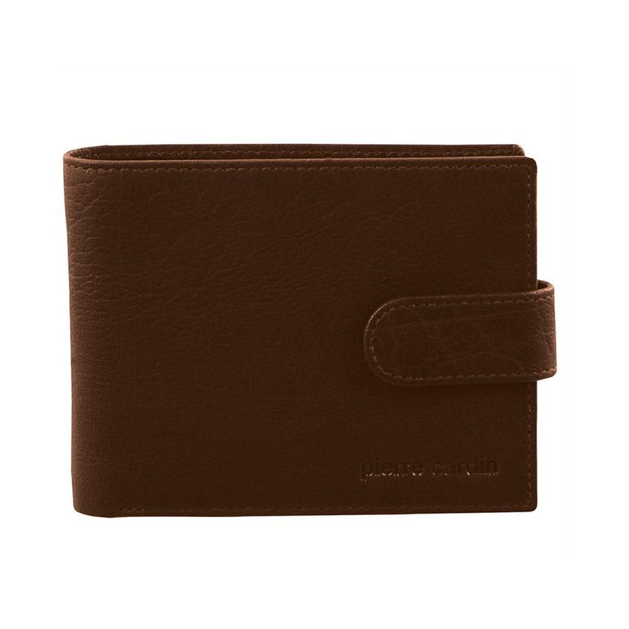 Pierre Cardin Oliver Men's Rustic Leather RFID Wallet Chestnut Chestnut