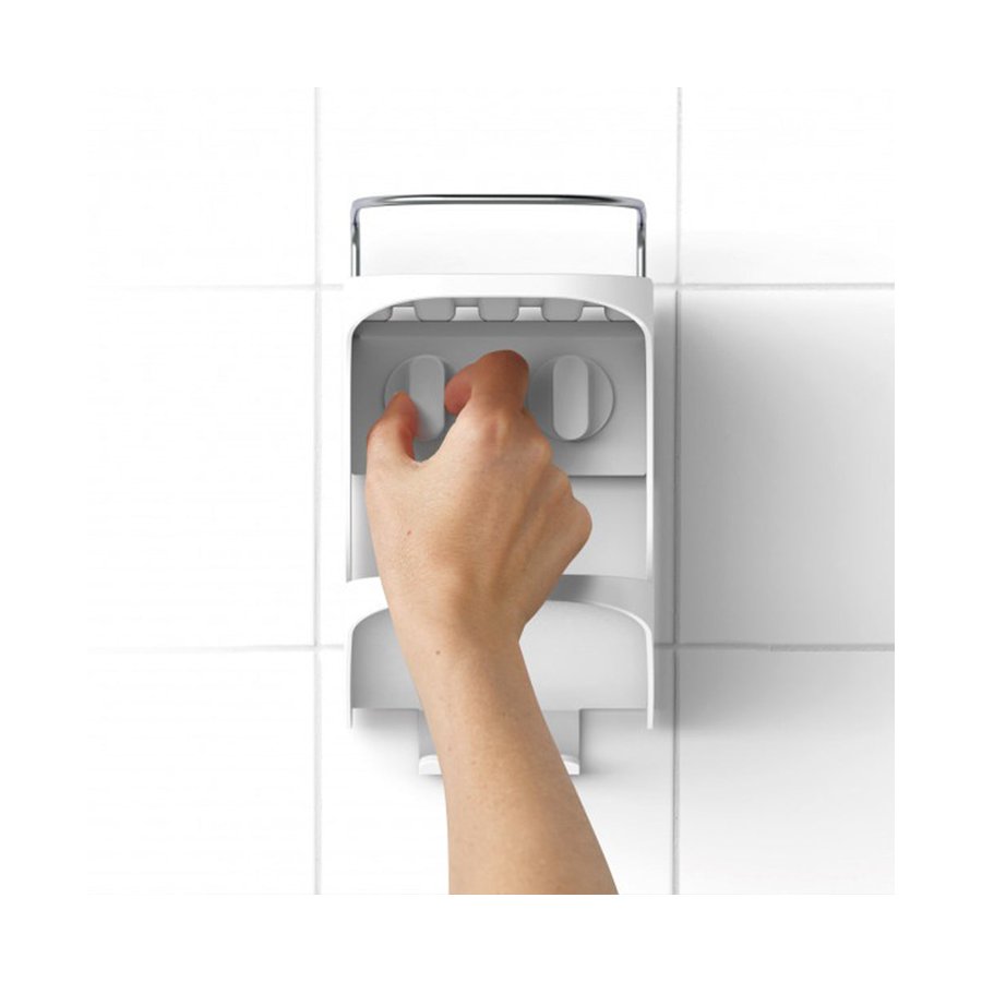 Joseph Joseph Capsule Compact Shower Shelf (2 Tier) White White