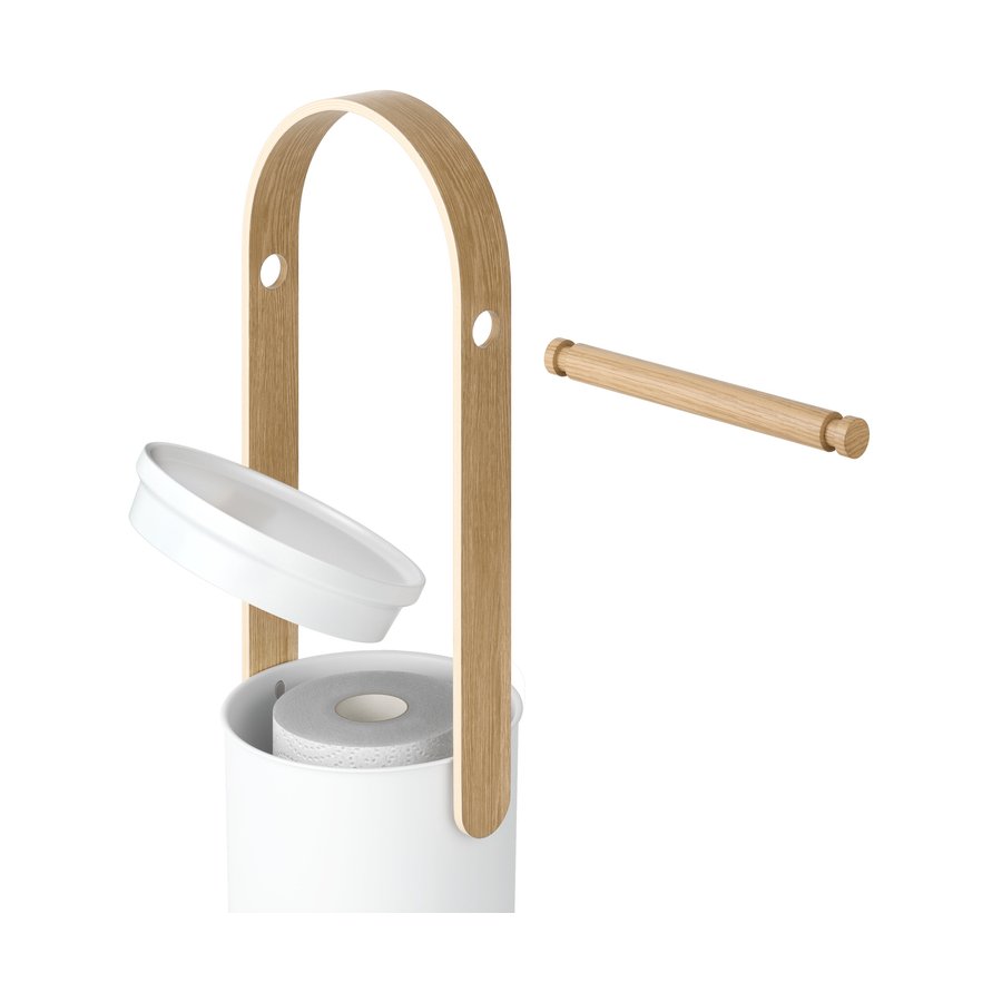 Umbra Bellwood Toilet Paper Holder & Reserve White/Natural White/Natural