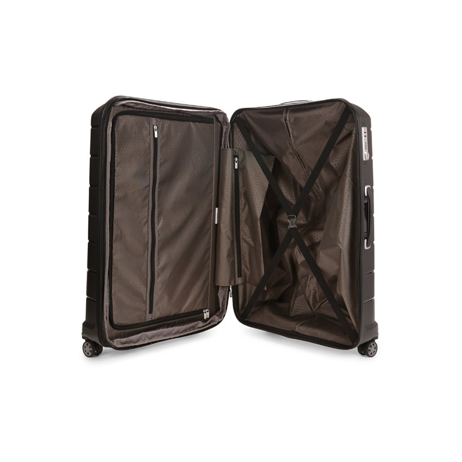 Samsonite Oc2lite 81cm Hardside Checked Suitcase Black Black