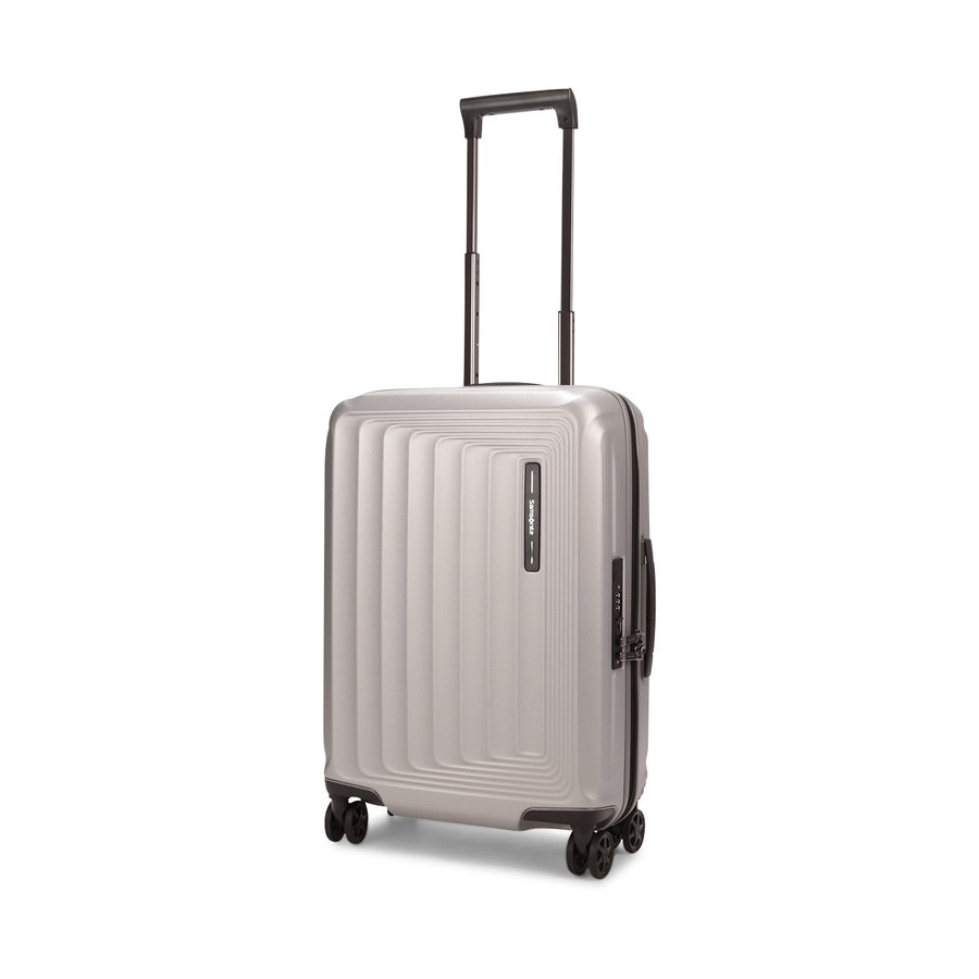 Samsonite Nuon 55cm Hardside USB Carry-On Suitcase Matte Silver Matte Silver