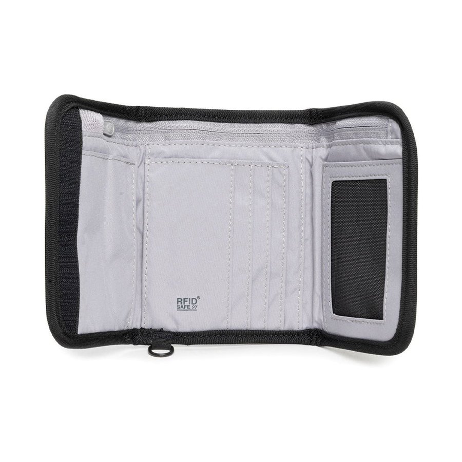 Pacsafe RFIDsafe V125 Anti-Theft RFID Blocking Tri-Fold Wallet Black Black