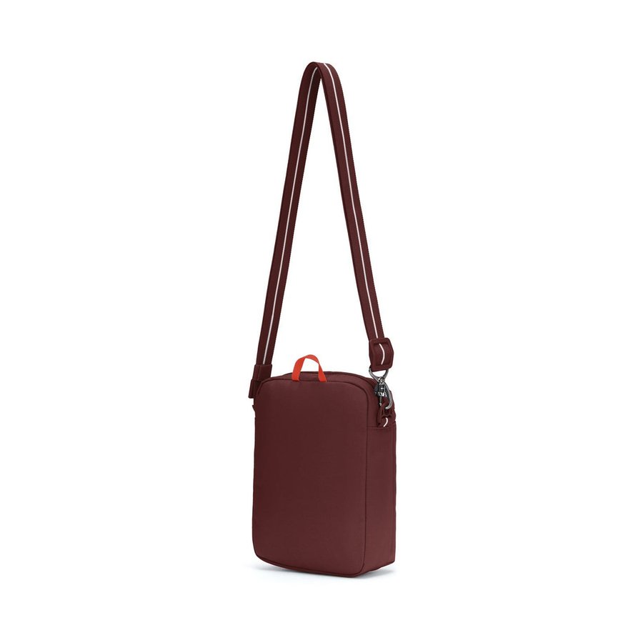 Pacsafe GO Anti-Theft Recycled Festival Crossbody Bag Garnet Red Garnet Red