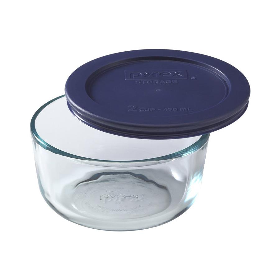 Pyrex Simply Store 2 Cup (470ml) Round Dish Dark Blue Dark Blue