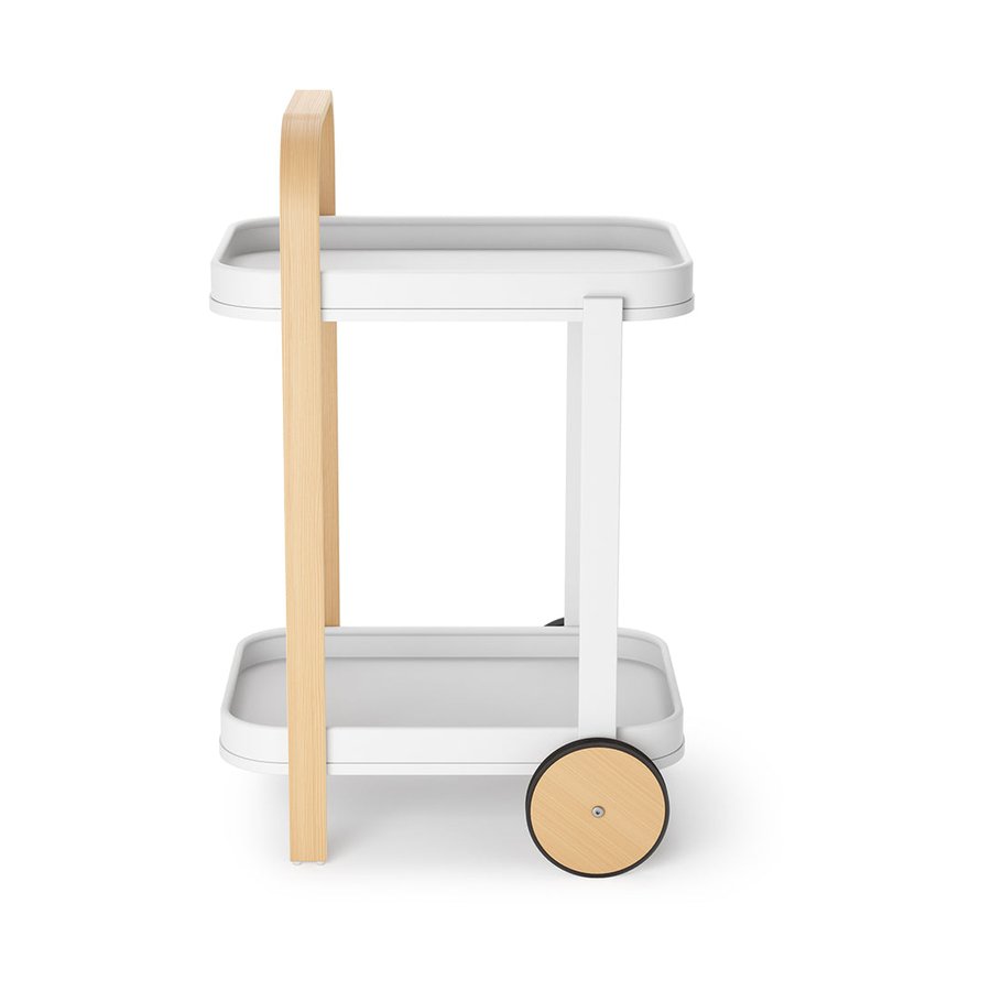 Umbra Bellwood Bar Serving Cart White/Natural White/Natural