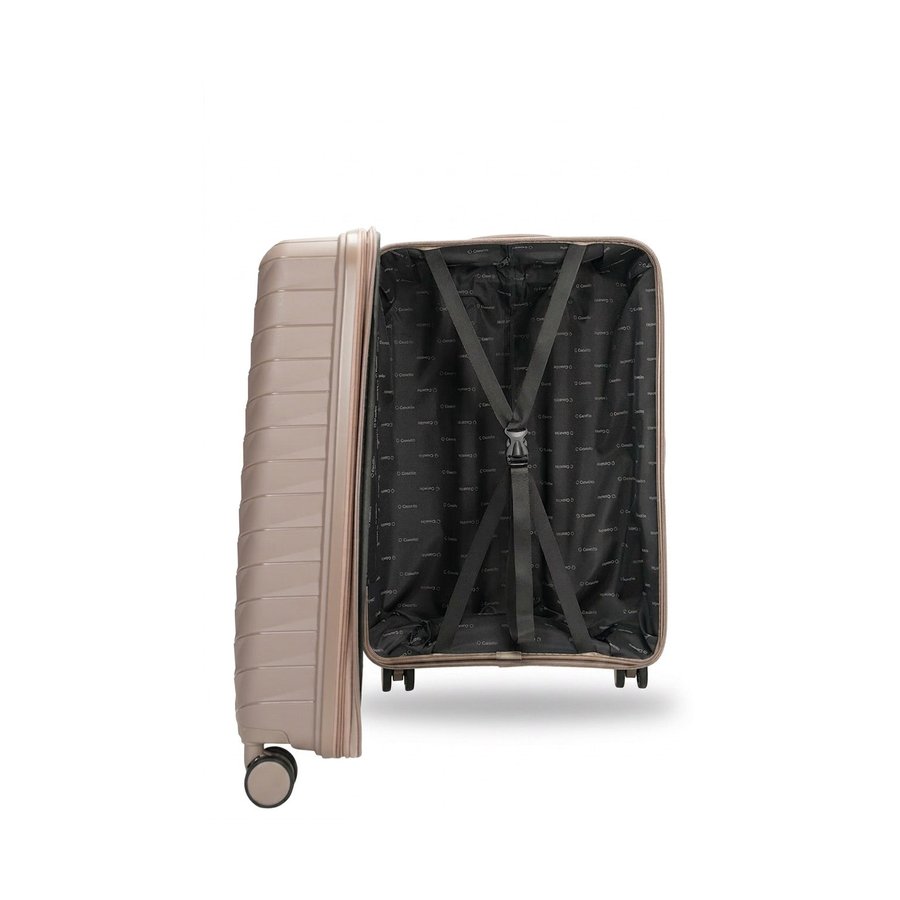 Caselite Expedition 65cm Hardside Checked Suitcase Earth Earth