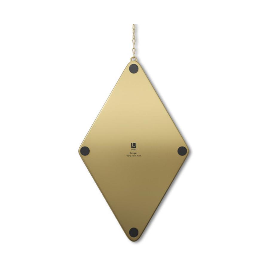 Umbra Dima Diamond Mirror (Set of 3) Matte Brass Matte Brass