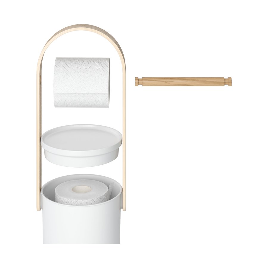 Umbra Bellwood Toilet Paper Holder & Reserve White/Natural White/Natural
