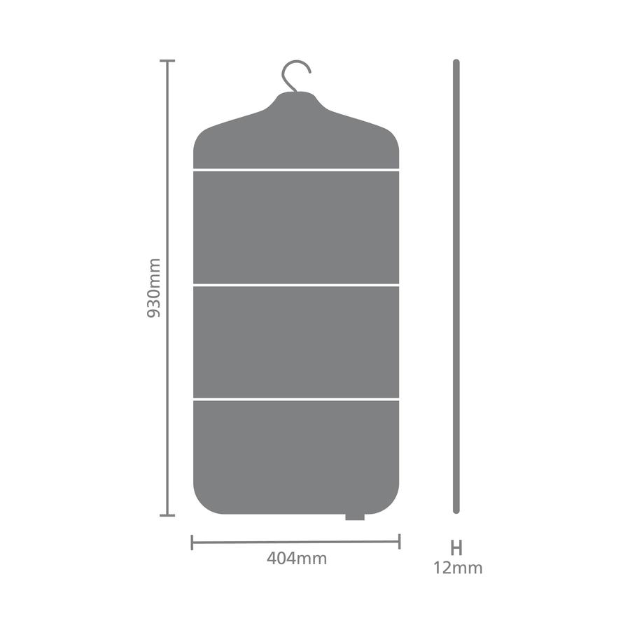 Brabantia Foldable Steam Board Pepper Black Pepper Black