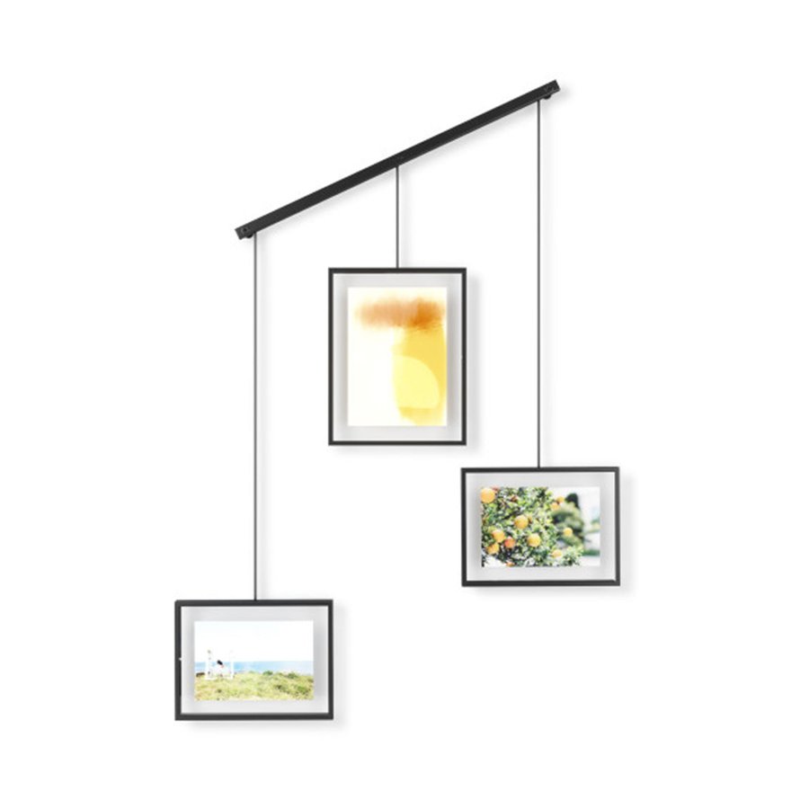 Umbra Exhibit Wall Picture Frames (Set of 3) Black Black