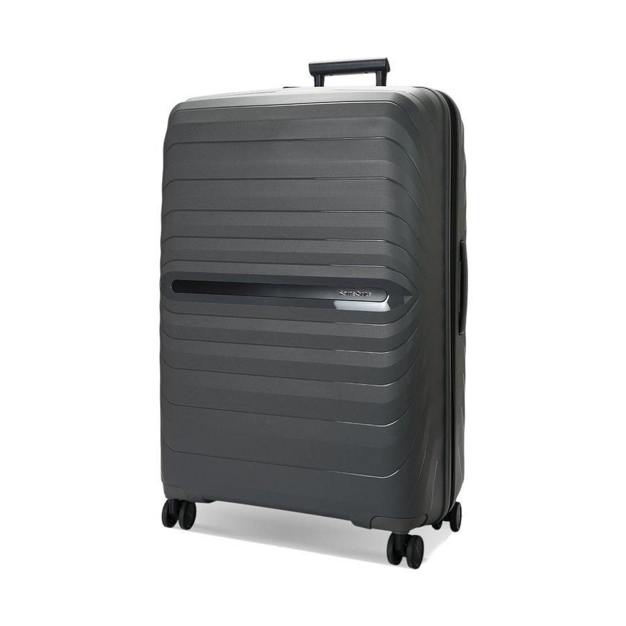 Samsonite Octolite Neo 81cm Hardside Checked Suitcase Gunmetal Gunmetal