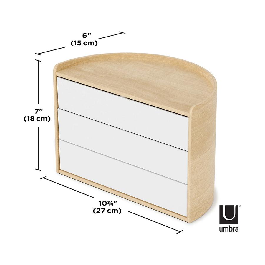 Umbra Moona Storage Box White/Natural White/Natural