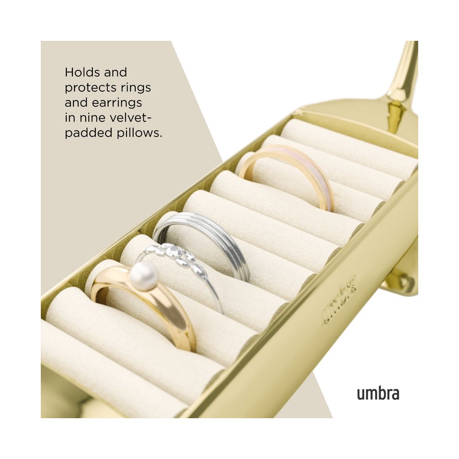 Umbra Daschie Ring Holder Brass Brass