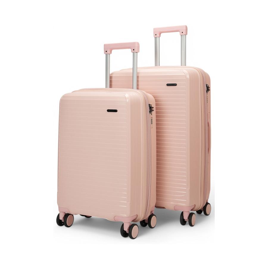 Nomad Venture 56cm & 65cm Hardside Luggage Set Pink Pink