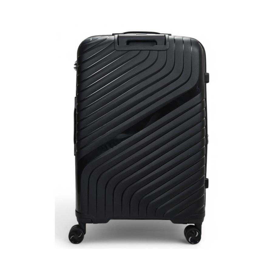 Nomad Journey 75cm Hardside Checked Suitcase Black Black