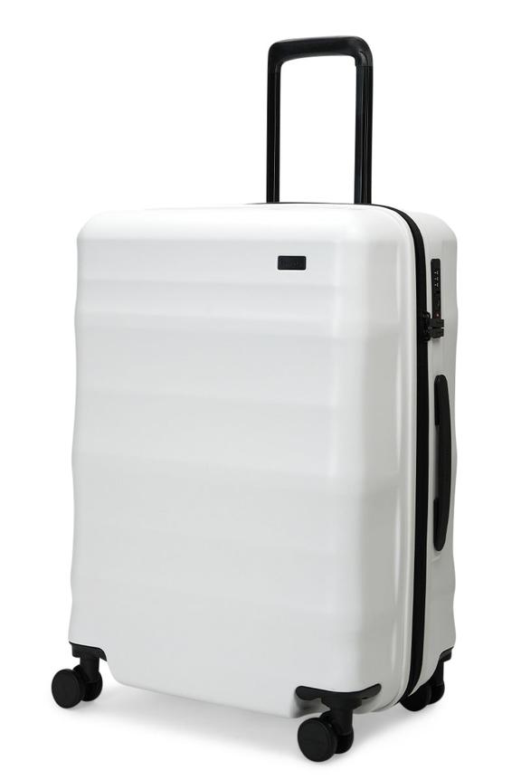 Explorer Luna-Air 63cm Hardside Checked Suitcase White