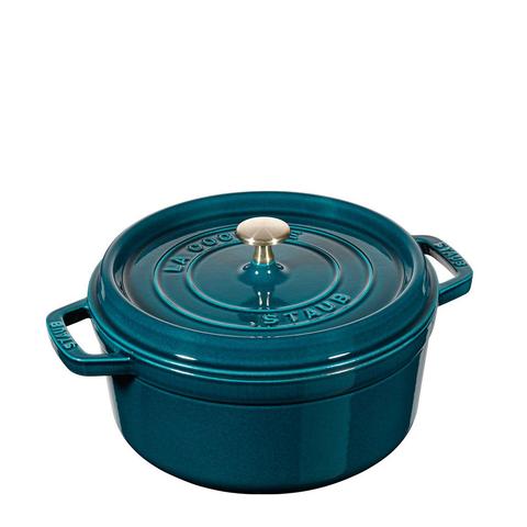 Staub 24cm (3.8L) Round Cocotte Sea Blue