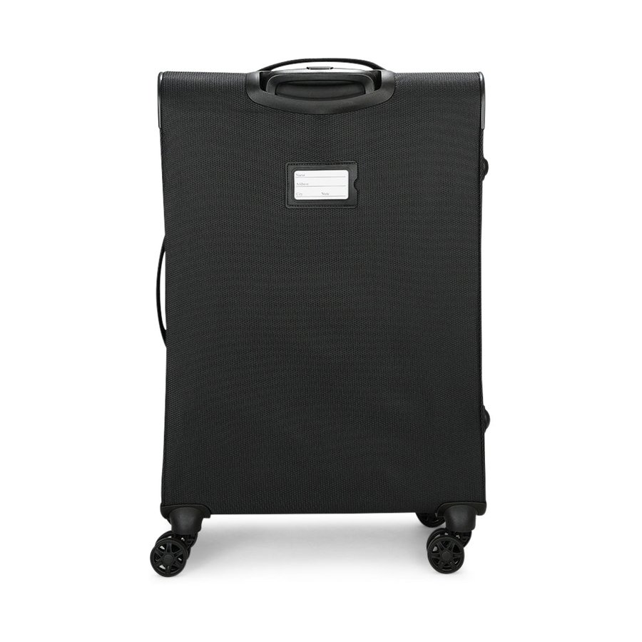 Caselite Ultra 69cm Softside Checked Suitcase Black Black