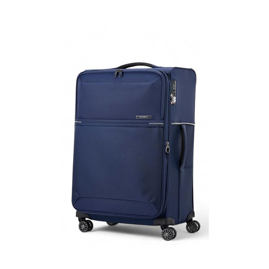 Samsonite 73H 71cm Softside Checked Suitcase Navy Navy