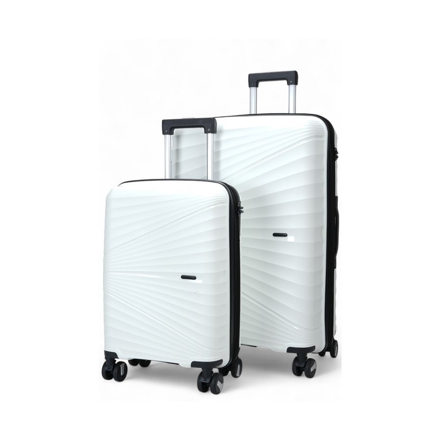 Nomad Aspire 55cm & 75cm Hardside Luggage Set White White