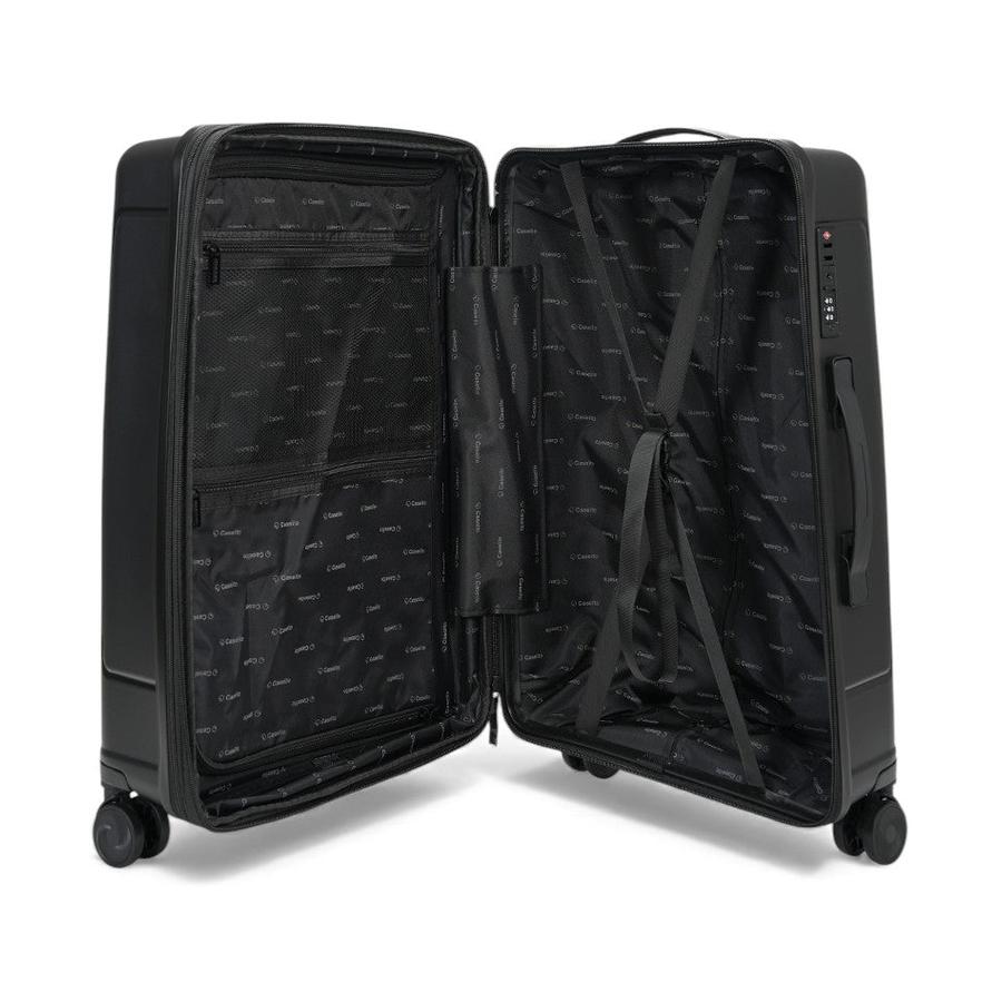 Caselite Quest 56cm & 65cm Hardside Luggage Set Black Black