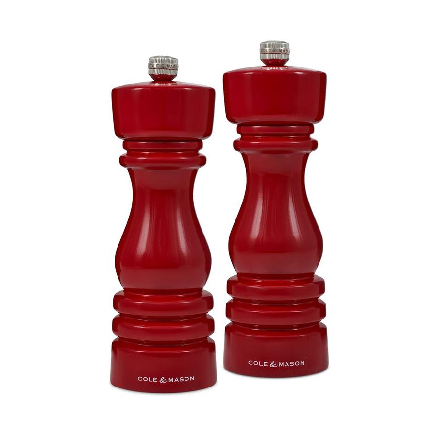 Cole & Mason London Mills Gift Set - 18cm Red Gloss Red Gloss