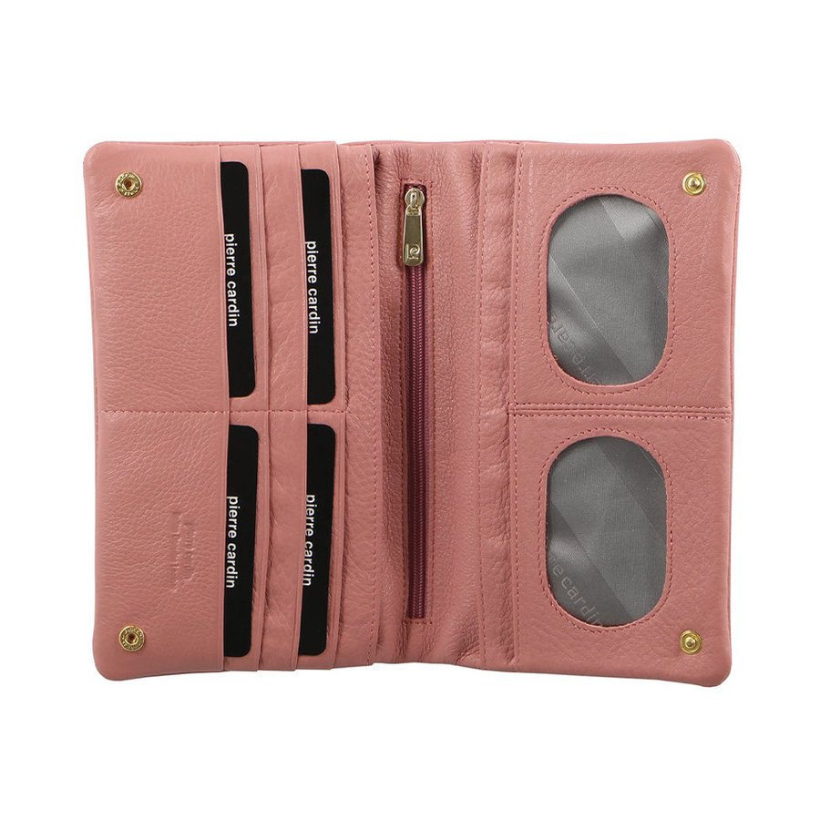 Pierre Cardin Willow Women's Italian Leather RFID Wallet Pink Pink