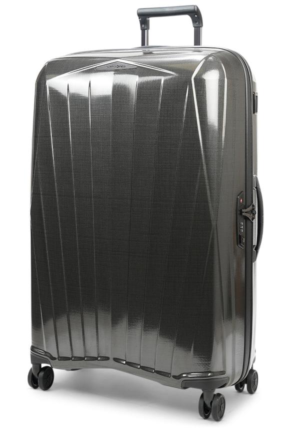 Samsonite Major-Lite 77cm Hardside Checked Suitcase Black