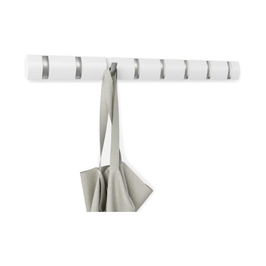 Umbra Flip 8 Wall Mounted Hook White White
